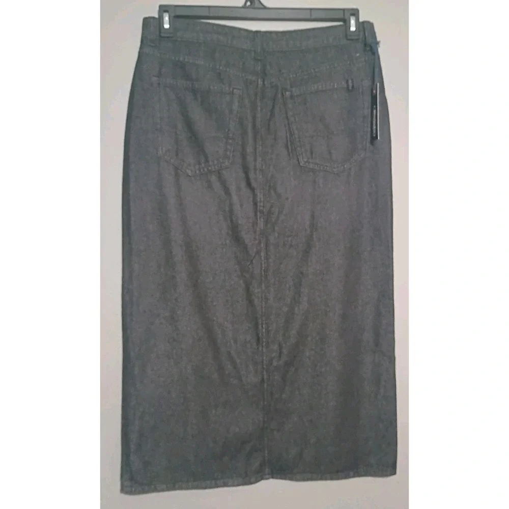 Women's Buffalo Jeans Samantha Worn Denim Midi Skirt‎ Size 30